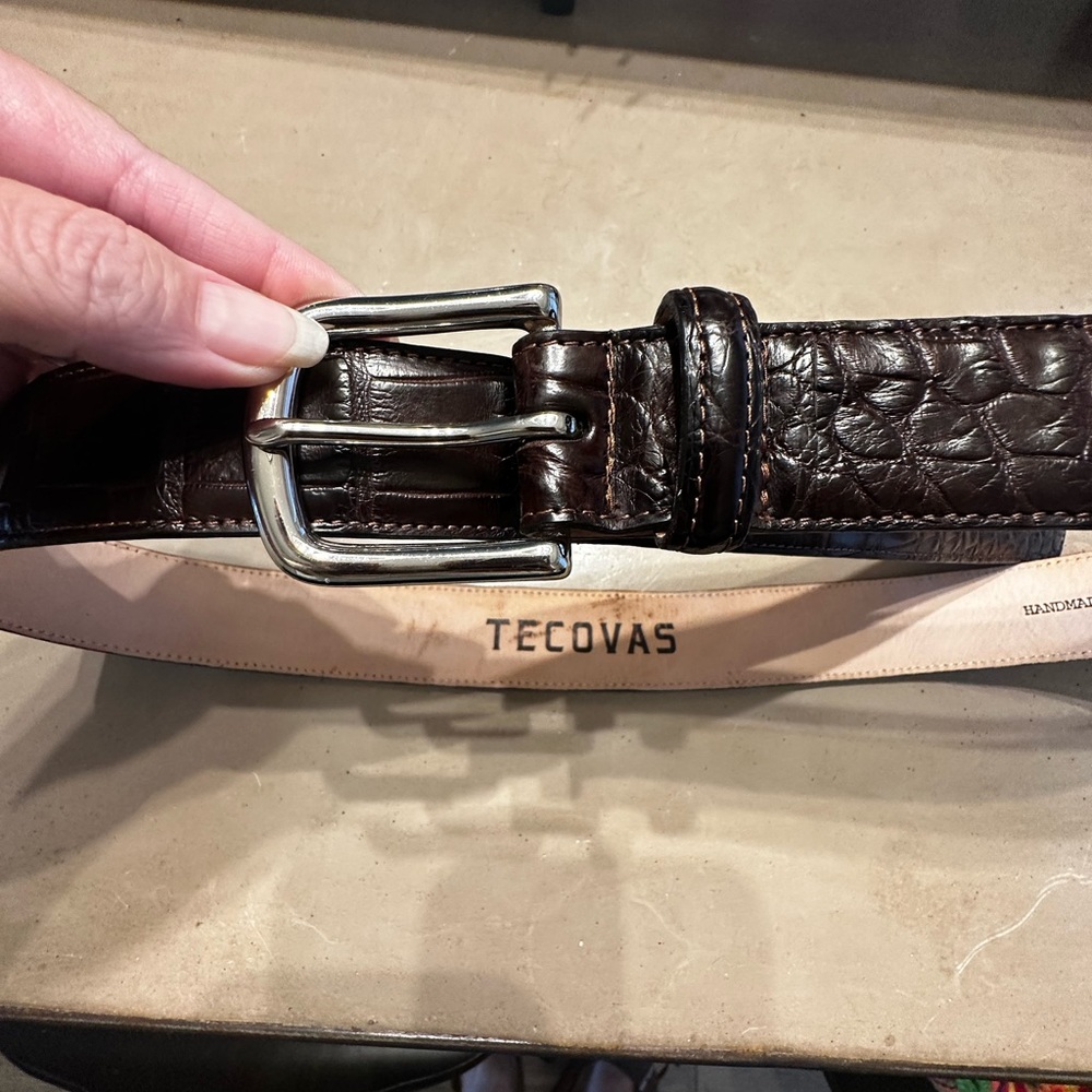 Men’s Genuine American Alligator Belt Size 34